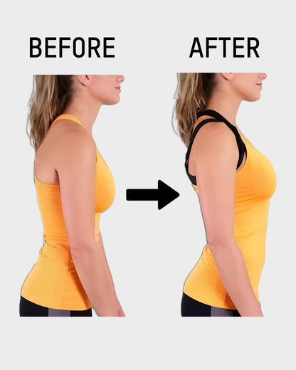 Soutien-gorge sans armatures à fermeture frontale, dos croisé et maintien postural.